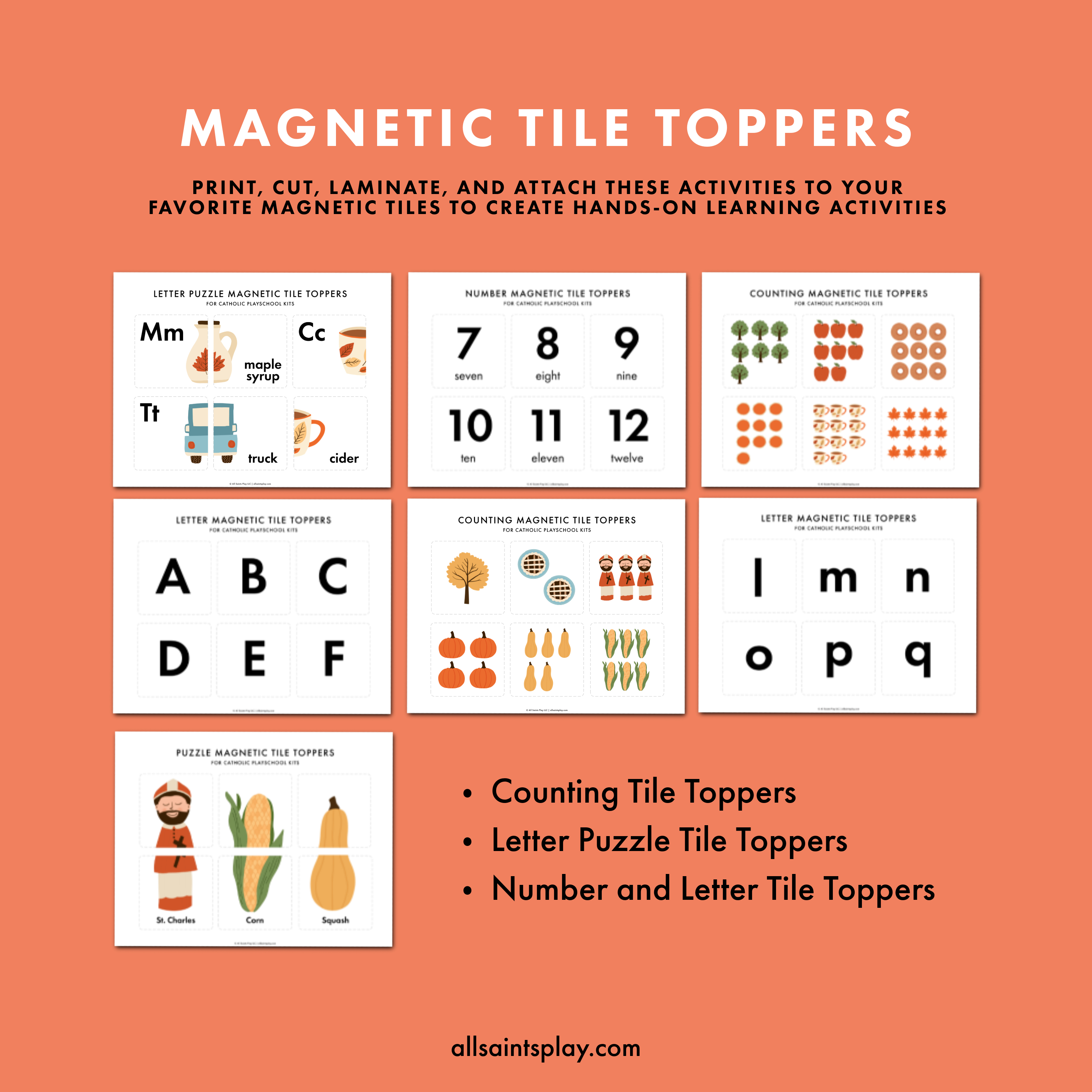 Fall Catholic Playschool Kit