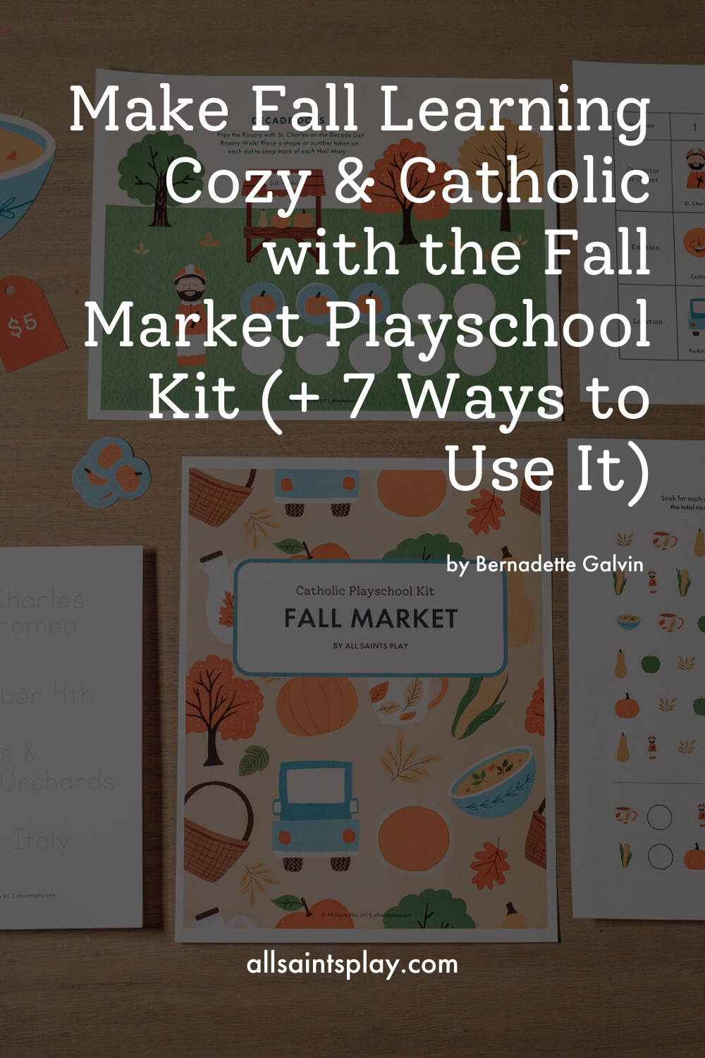 Make Fall Learning Cozy & Catholic with the Fall Market Playschool Kit (+ 7 Ways to Use It)